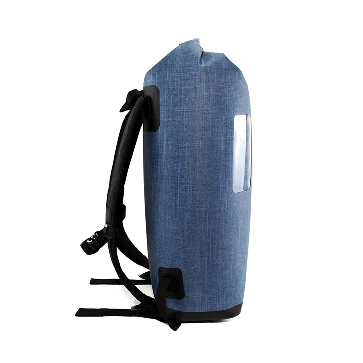 Fashion Waterproof Blue TPU Dry Bag Backpack